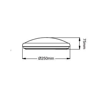 3A AC1020 LED Oyster Stain Chrome Tri-colour