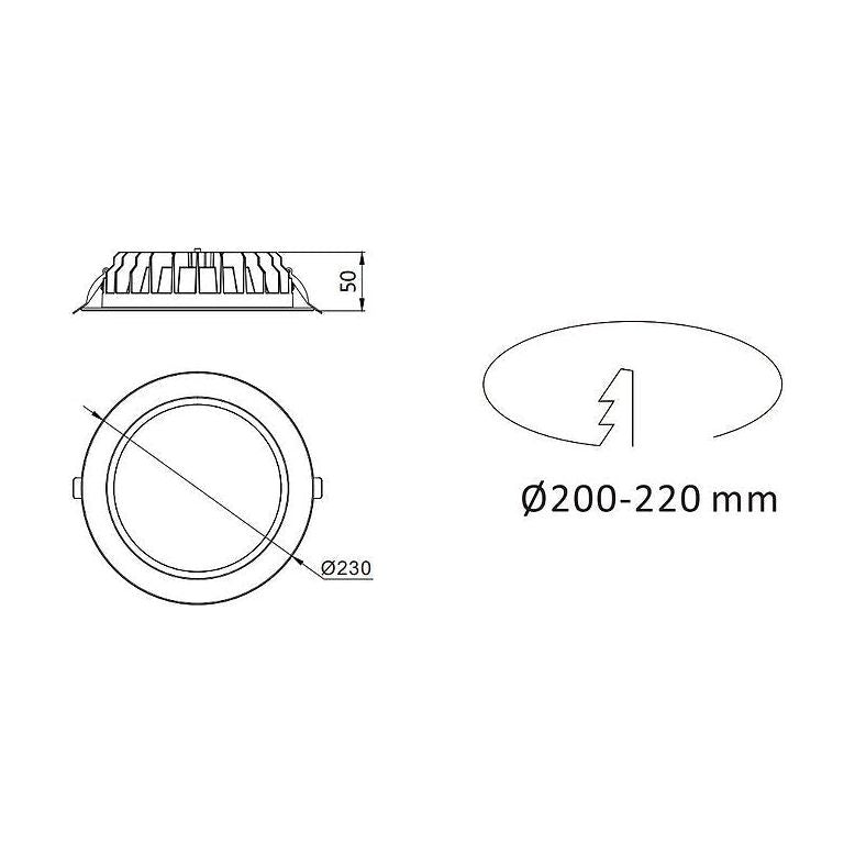 3A Lighting 30W & 40W Dual Wattage Downlight