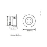 3A 3W Led Step Light (STEP-518WH/TC)