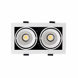 3A Lighting 2X10W SQ Adjudtable Downlight LUX-DD1810M-C20W