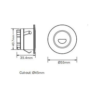 3A Lighting 3W LED Step Light STEP-512/TC