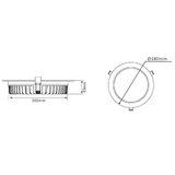 3A Lighting 20W Downlight DL2001/WH/TC Tri-colour