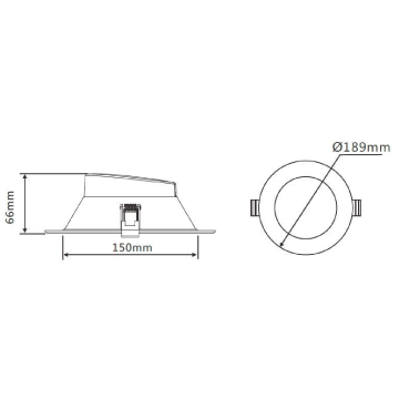 3A 30W SMD Downlight Tri Colour DL3050