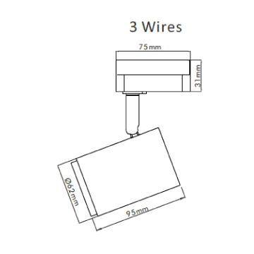 3A Lighting 15W LED Track Light TH15