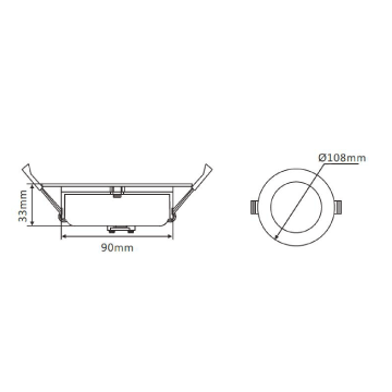 3A Lighting DL1262 12W Samsung Chip Tri-colour Downlight