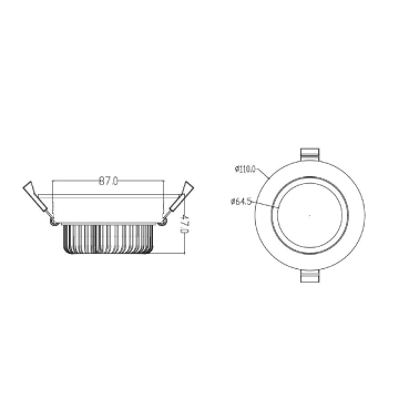 3A Lighting 15W Gimble Downlight DL8695/WH/TC