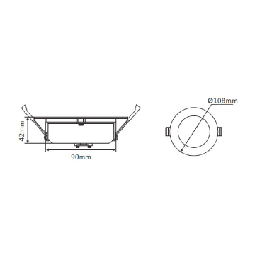 3A DL1362 13W Samsung Chip Tri-Colour LED Downlight