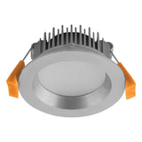 Domus DECO-8 Round 8W Dimmable LED Tricolour IP44 Downlight Aluminium