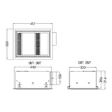 Mercator Domini 3 in 1 Bathroom Exhaust Fan