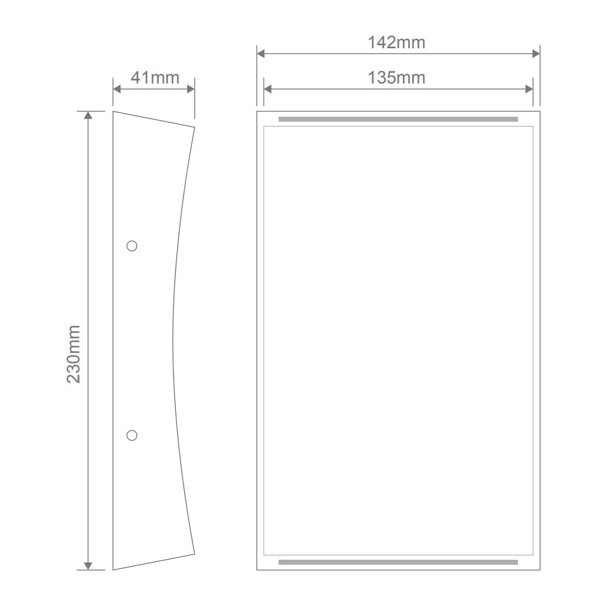 Domus DENT-2-WB Exterior Up Down Wall Light