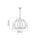 CLA Gamba Wide/Narrow Angluar Cage Pendant Light