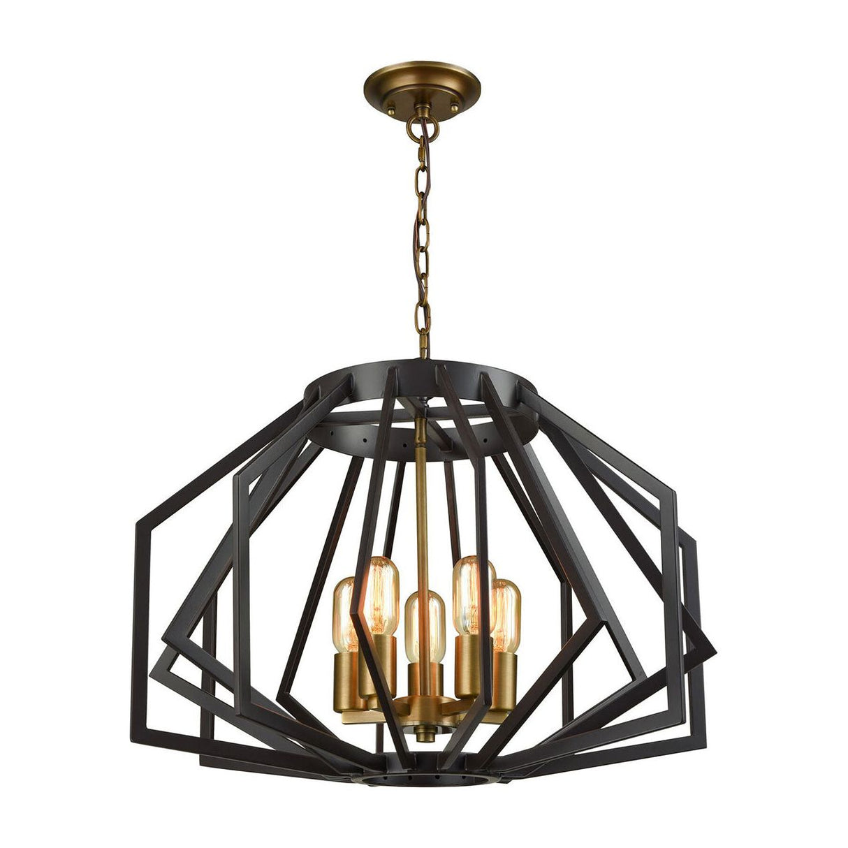 CLA Gamba Wide/Narrow Angluar Cage Pendant Light