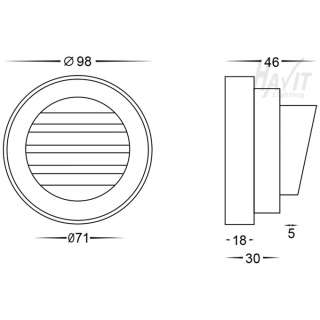 Havit Pinta Black Louvered Step Lights