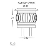 Havit HV2826 Flame 316 Stainless Steel 6 X 0.5w Deck Light Kits