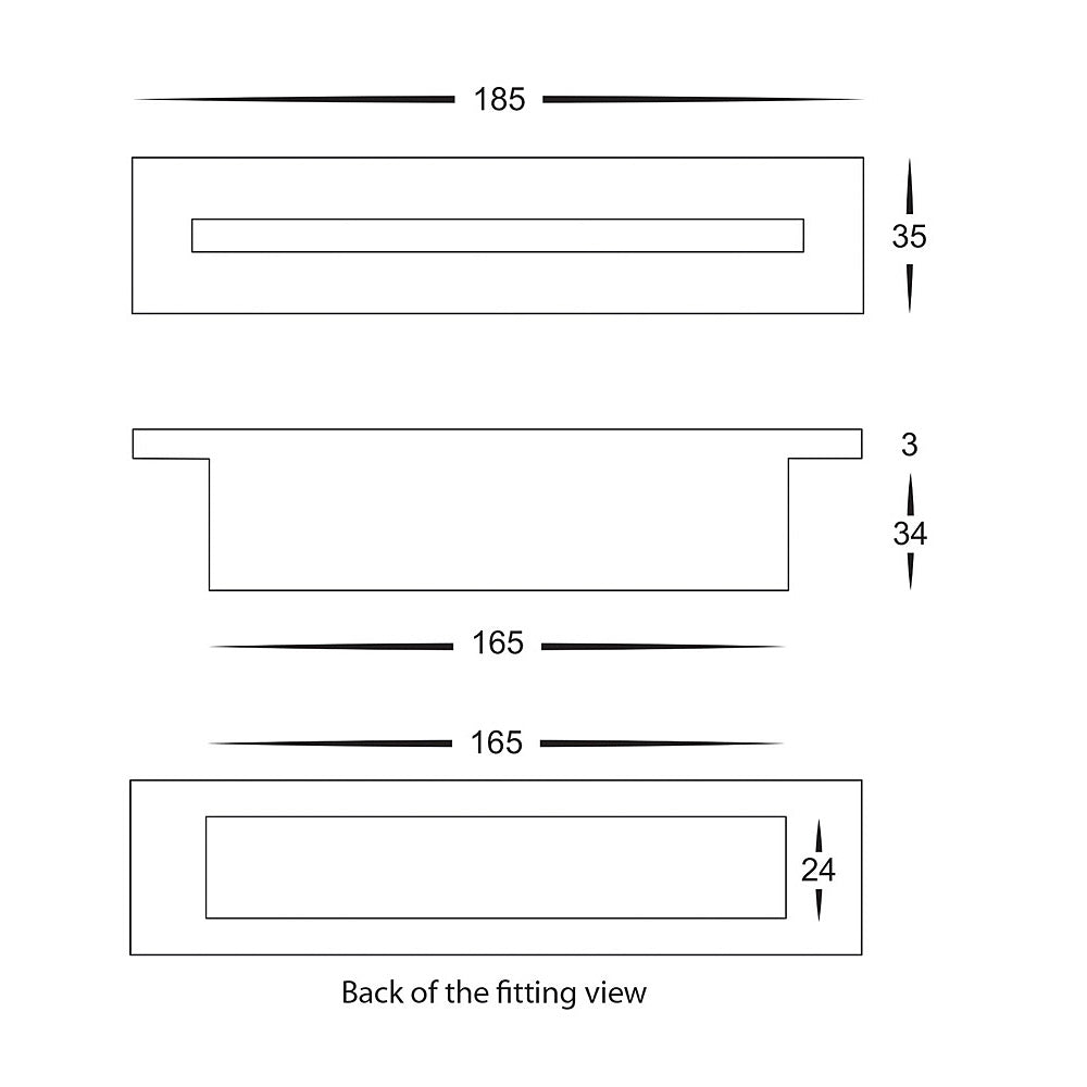 Havit HV3103 SLOT Rectangle Recessed LED Step Light