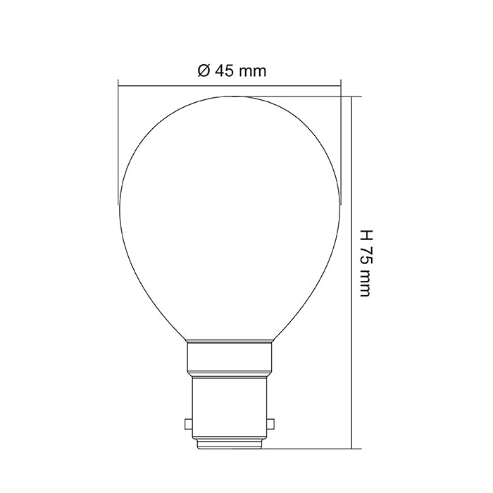 SAL LED FANCY ROUND GLOBE OPAL DIMMABLE LFR 4W