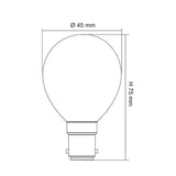 SAL LED FANCY ROUND GLOBE OPAL DIMMABLE LFR 4W