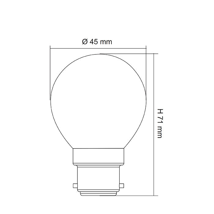 SAL LED FANCY ROUND GLOBE OPAL DIMMABLE LFR 4W