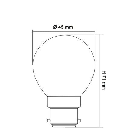 SAL LED FANCY ROUND GLOBE OPAL DIMMABLE LFR 4W