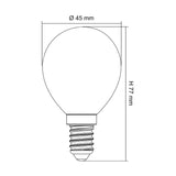 SAL LED FANCY ROUND GLOBE OPAL DIMMABLE LFR 4W