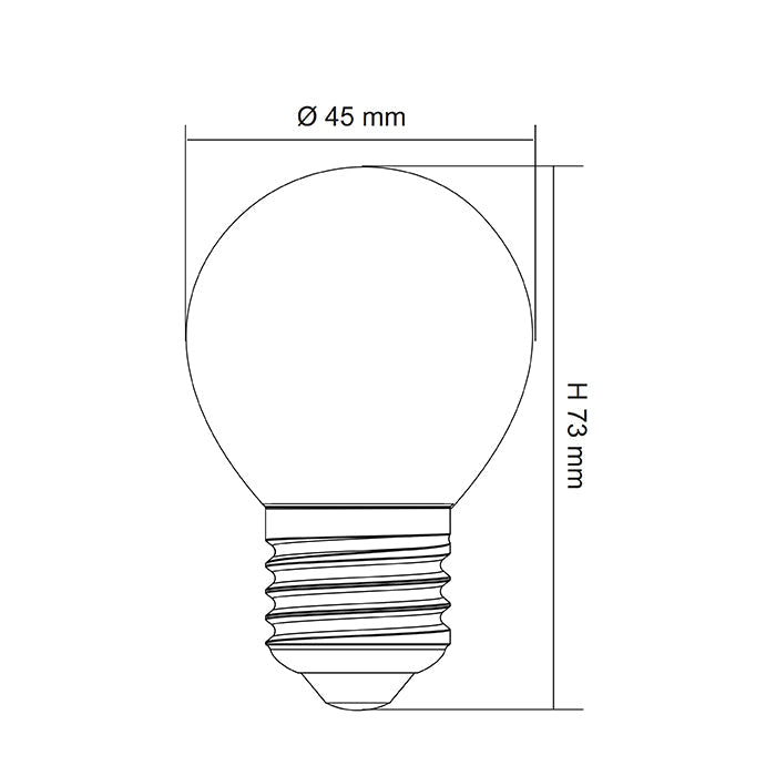 SAL LED FANCY ROUND GLOBE OPAL DIMMABLE LFR 4W