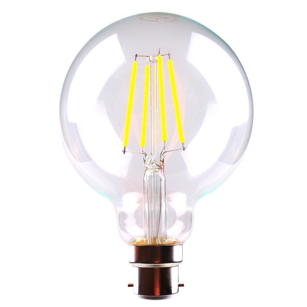 SAL Clear Spherical LG95 6w led Filament Globe