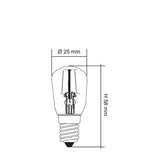 SAL LED FILAMENT PILOT CLEAR GLOBE LP25 1.5W