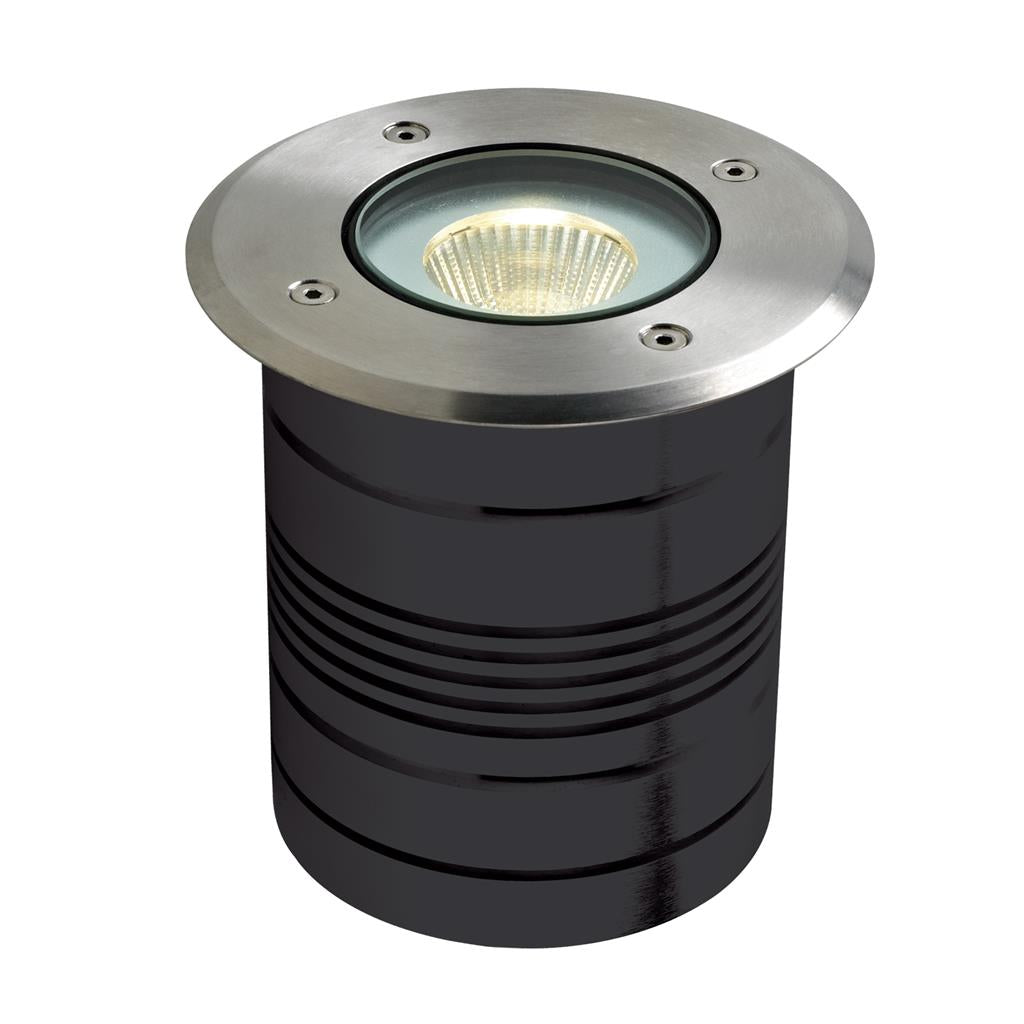 Domus MODULA-ROUND 24V 9W LED Inground Light Aluminium Finish