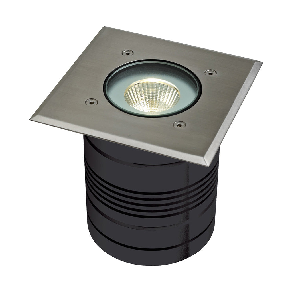 Domus MODULA-SQUARE 24V 9W LED Inground Light Aluminium Finish