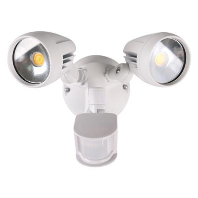 Domus MURO-PRO-30S Twin Head 30W LED Spotlight with Sensor