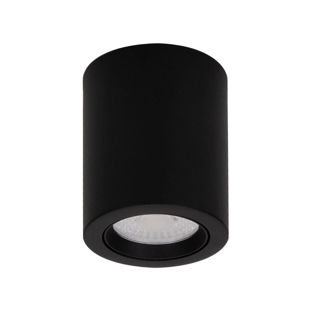 Domus NEO-10 Round 10W Surface Mount Tiltable LED Dimmable IP20 Downlight Black