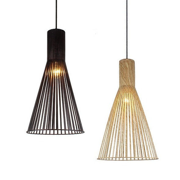 Novo Scandinavian Wooden Natural Pendant by VM Lighting