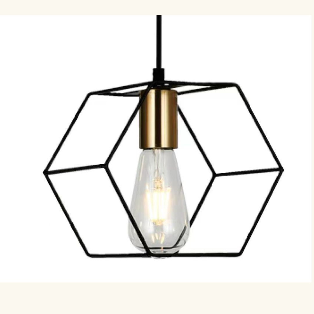 OCTO Matte Black Pendant Light – 1 Light LED by VM Lighting