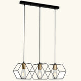 OCTO Matte Black Pendant Light – 3 Light LED by VM Lighting