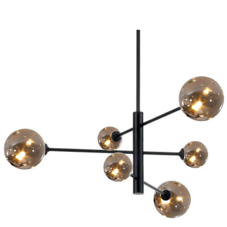 ORBIT Matte Black Pendant Light – 6 Light by VM Lighting