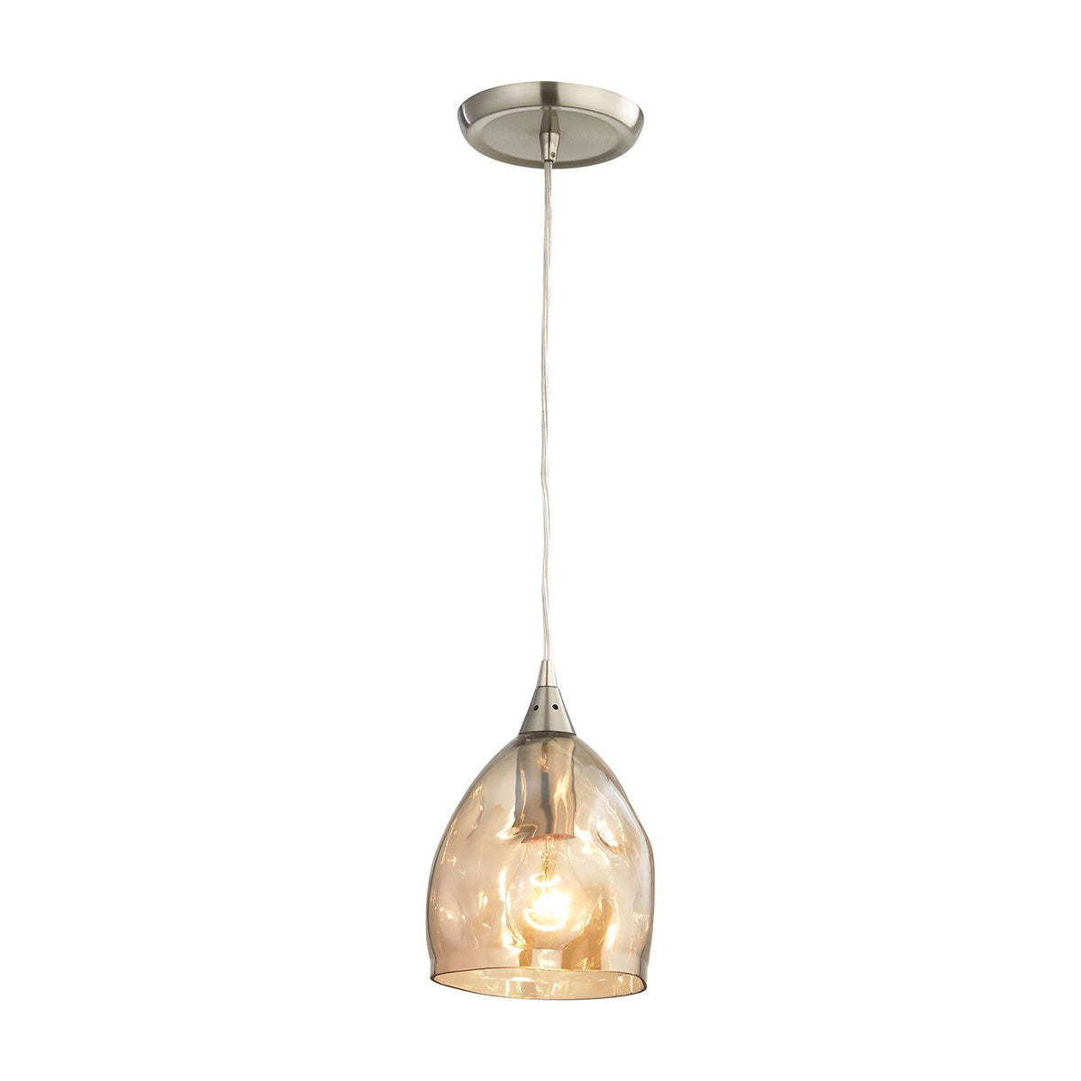 CLA ORDITO Chrome with Glass Pendant lights