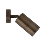 CLA Gu10 Single Adjustable Exterior Wall Pillar Lights Antique Brass