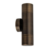 CLA Mr16 Up and Down Exterior Wall Pillar Lights Antique Brass