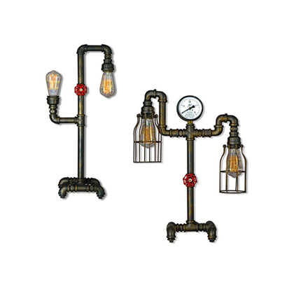 Pipe 2 Light Table Lamp by VM Lighting