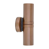 CLA Mr16 Up and Down Exterior Wall Pillar Lights Aged Copper