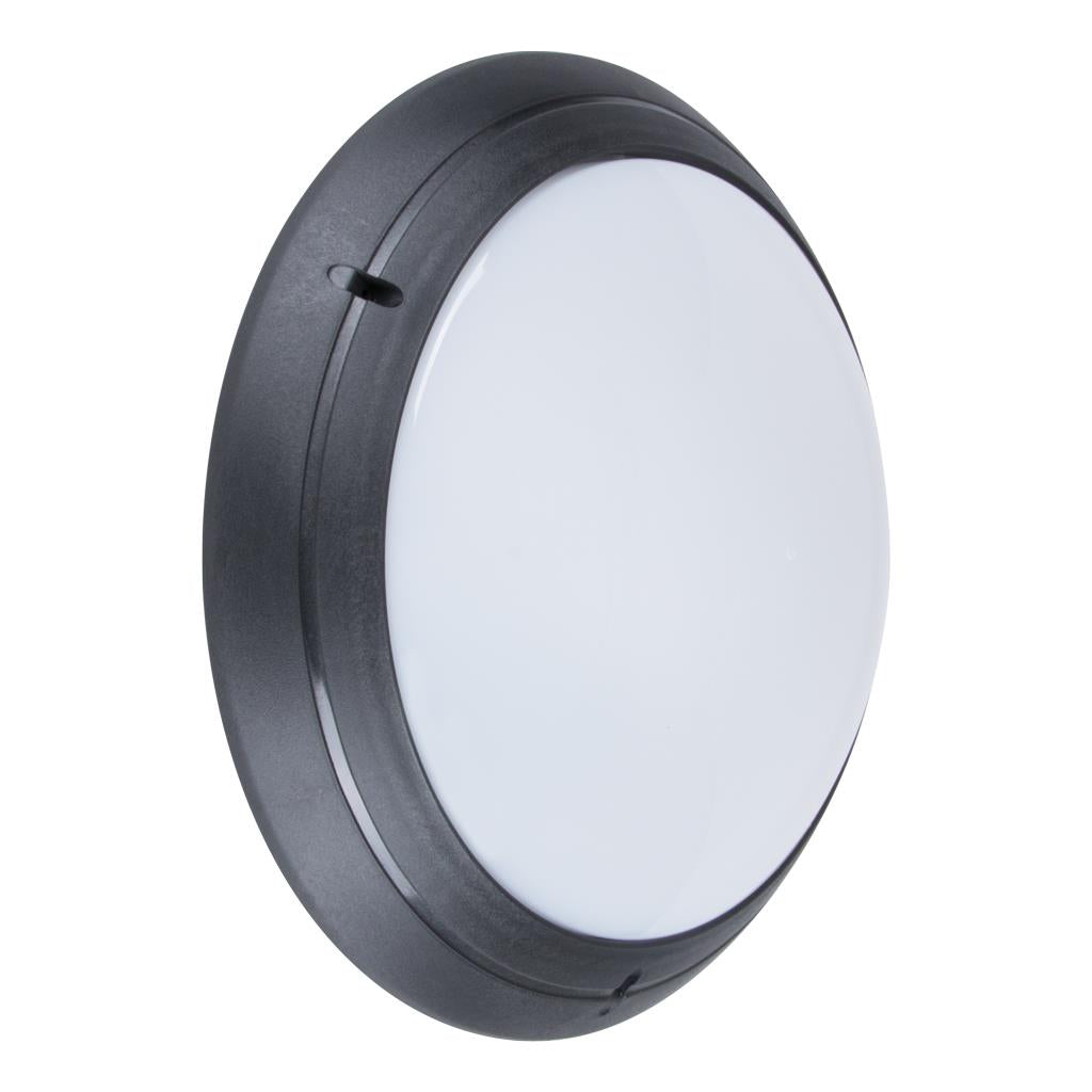 Domus Polyring Round Plain 240V Polycarbonate Wall Light