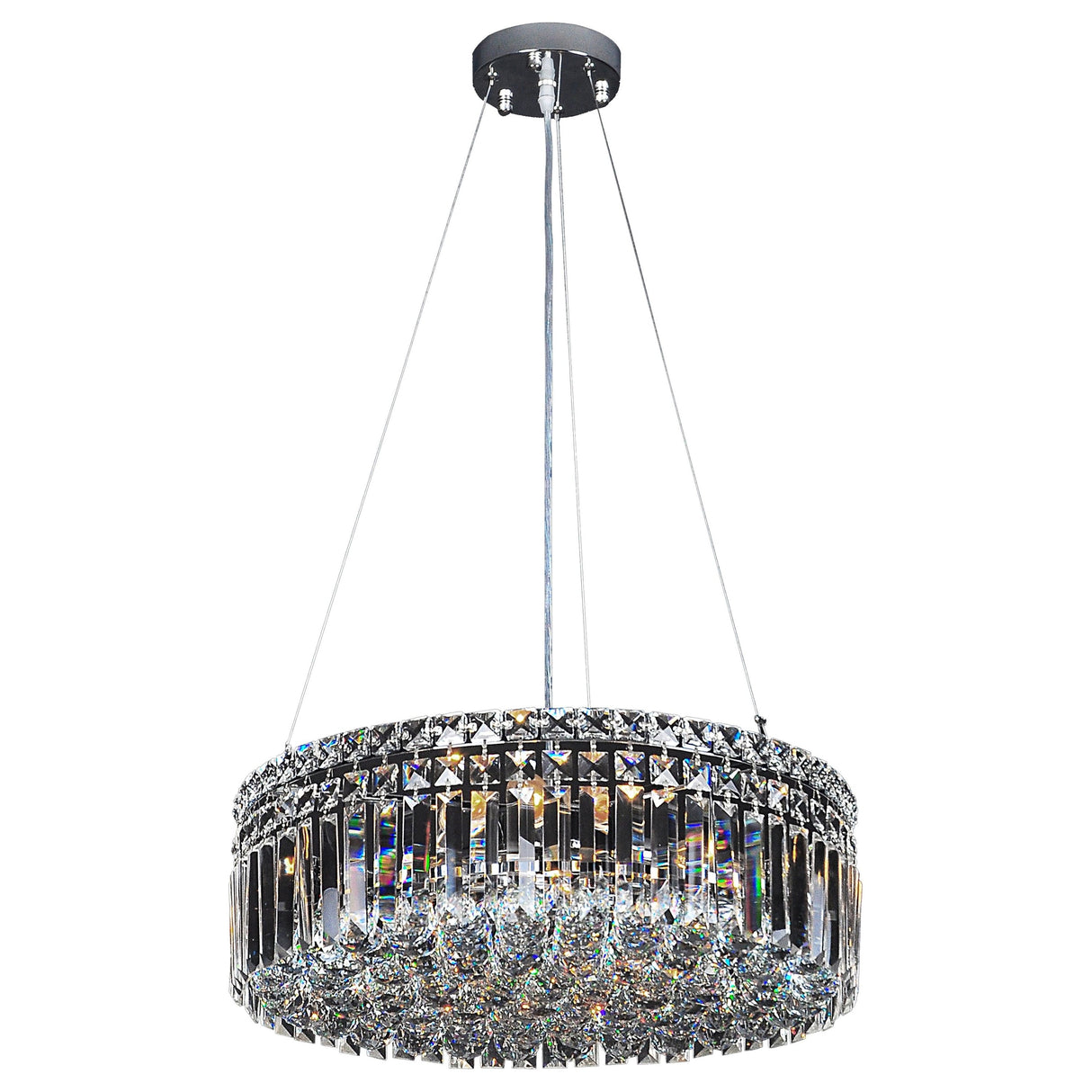 Lighting Inspiration Rotondo Pendant Large 50Cm 6Lt Chrome