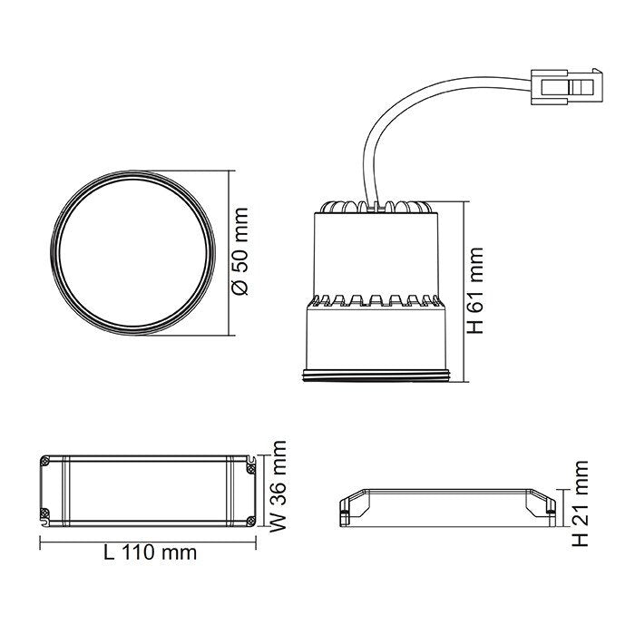 SAL UNIFIT S9053 9W Dimmable LED Module