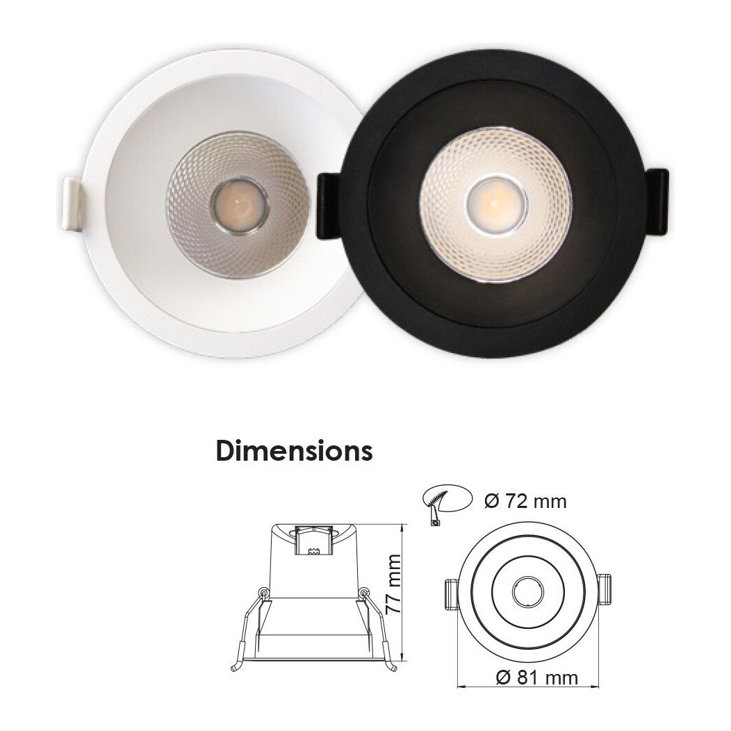 SAL COOLUM PLUS TC S9067/TC - 6W Dimmable LED Downlight