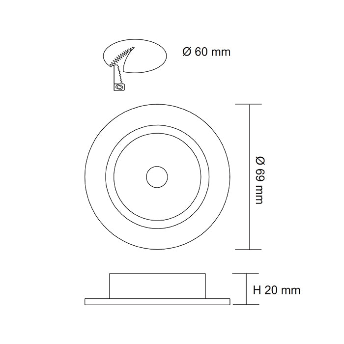 SAL Anova S9105 4W Compact LED Cabinet Light