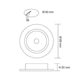 SAL Anova S9105 4W Compact LED Cabinet Light