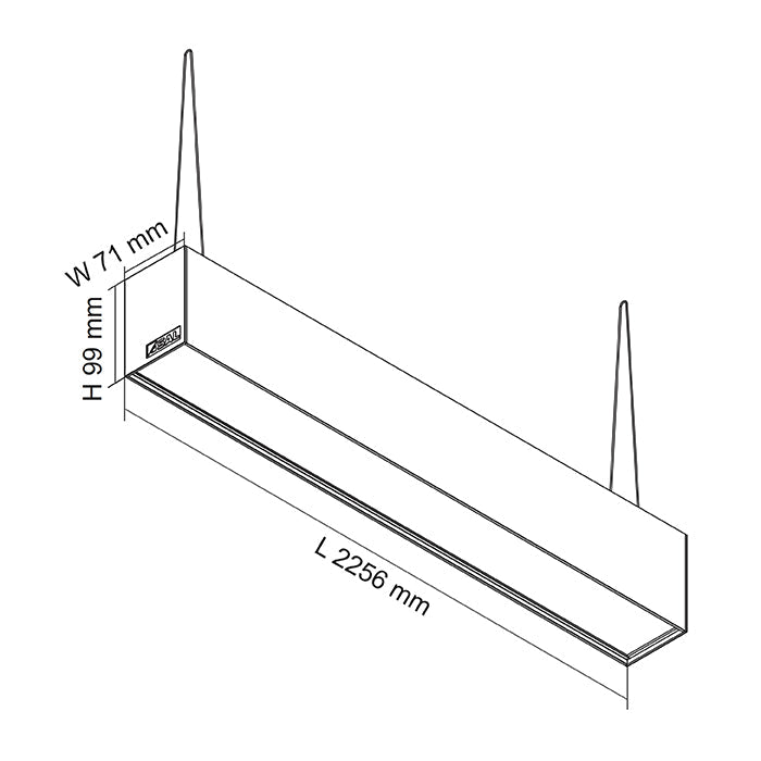 SAL TITAN S9776TC 40/80W LED Connectable Profile