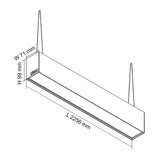 SAL TITAN S9776TC 40/80W LED Connectable Profile