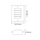 SAL OUTDOOR LED WALL LIGHT BUNKER MOD SE7013