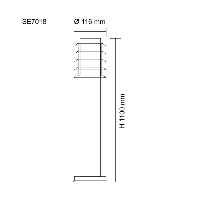 SAL EXTERIOR LED POST LIGHT MURRAY I SE7018